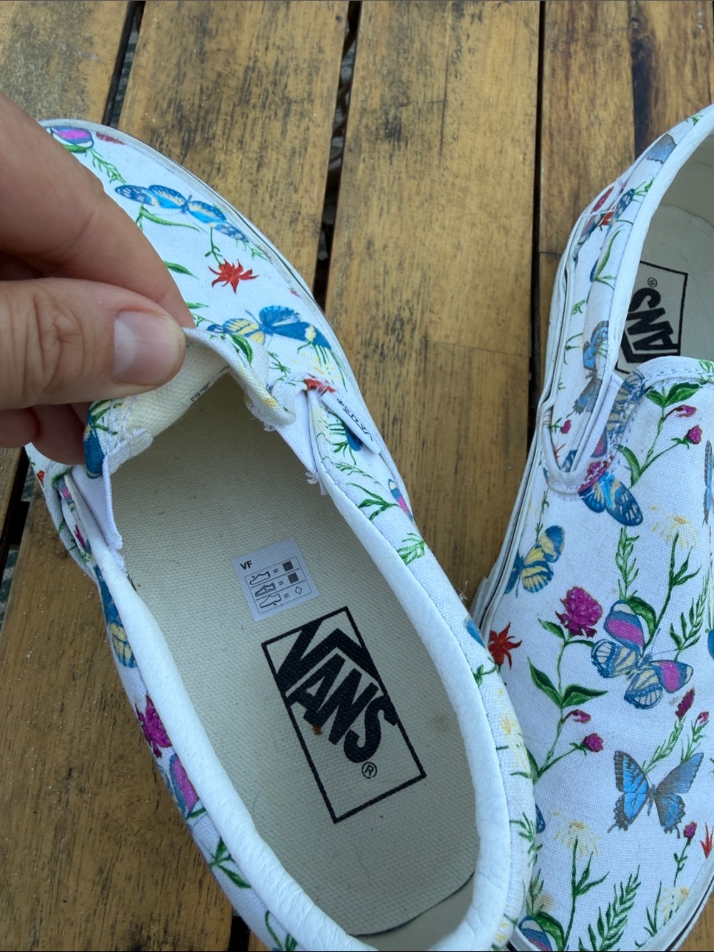 Vans Slip-On Sneakers Butterfly Print - Picture 2 of 4